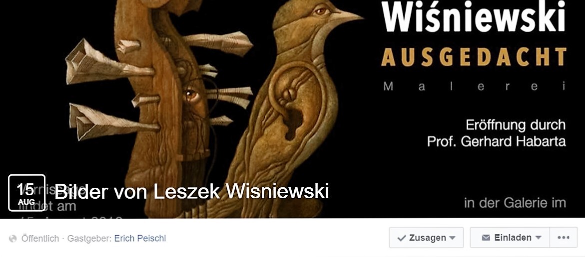 Leszek Wisniewski Galerie Palais Palffy Phantastenmuseum Vernissage Ausstellung