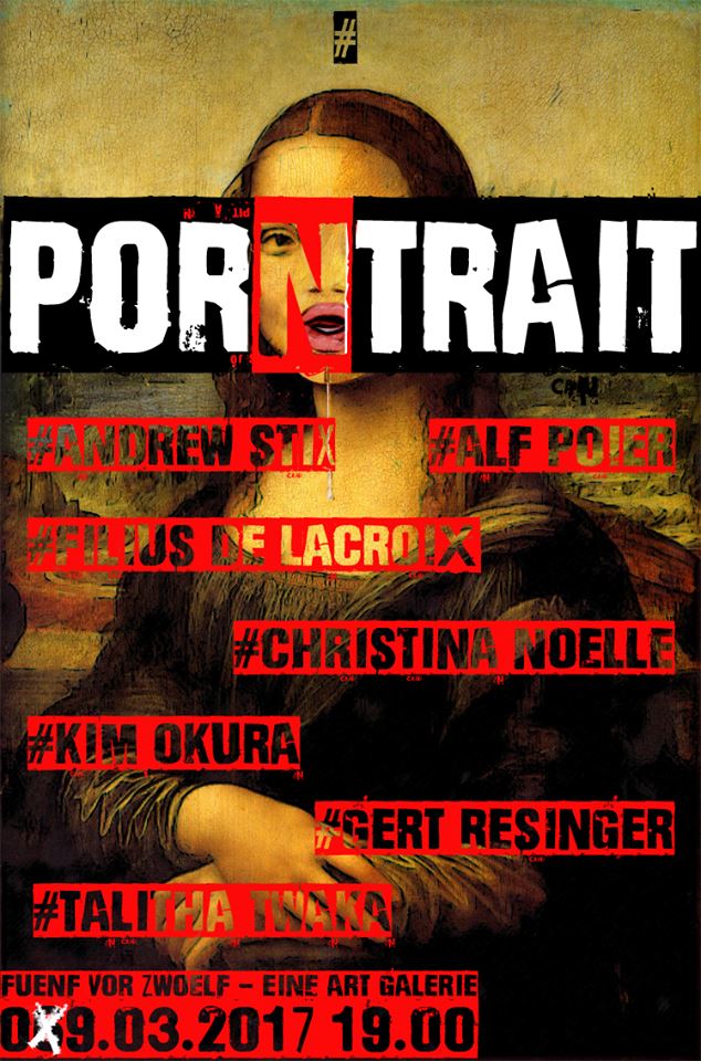Flyer zur Ausstellung porNtrait - vom Portrait zum PorNtrait