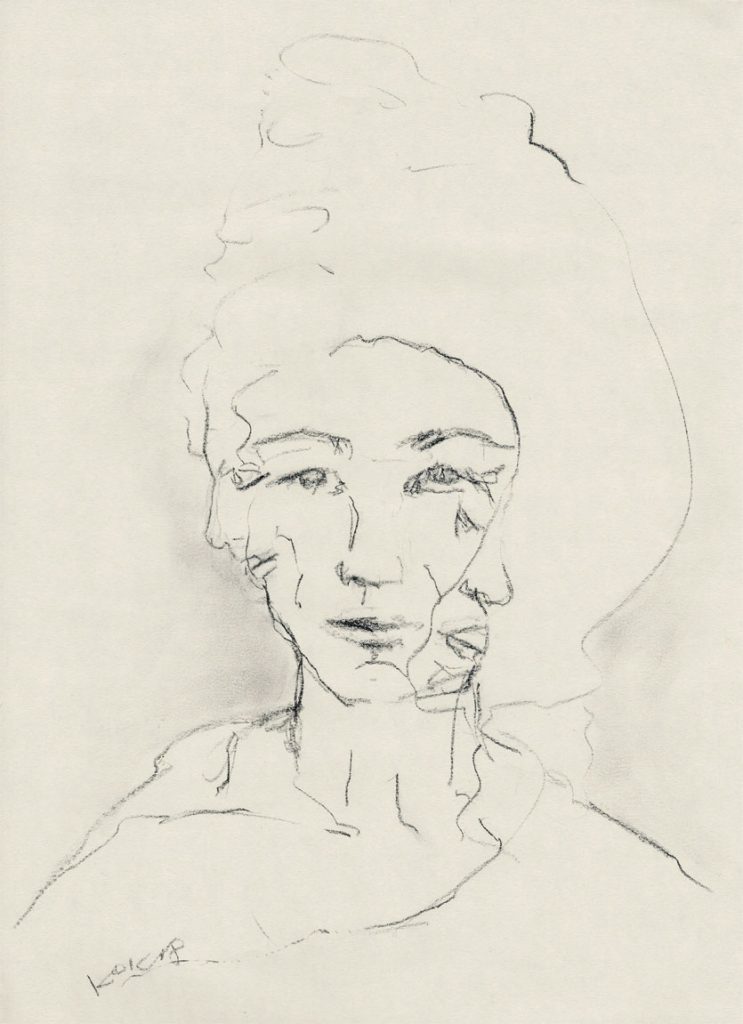 UNTITLED, WOMAN WITH THREE FACES Dame mit den drei Gesichtern, Kim Okura KOK