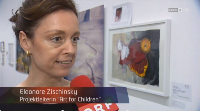 Eleonore Zischinsky in den ORF Seitenblicken Benefiz Kunstauktion ART FOR CHILDREN zugunsten des Sterntalerhofs