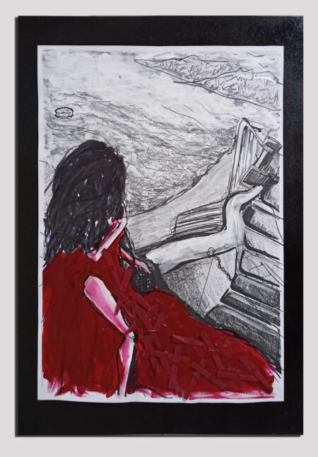 Portrait of a Woman in Red, Memorial Dina - Kim Okura 2021