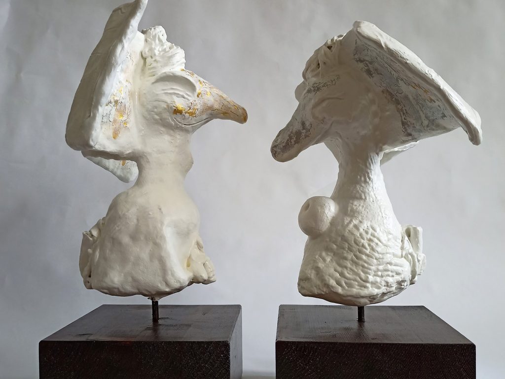 Joy and Joyo neosacral sculptures couple 1
