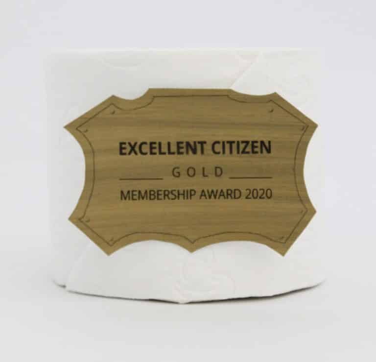 Excellent Citizen Toiletpaper Awart GOLD