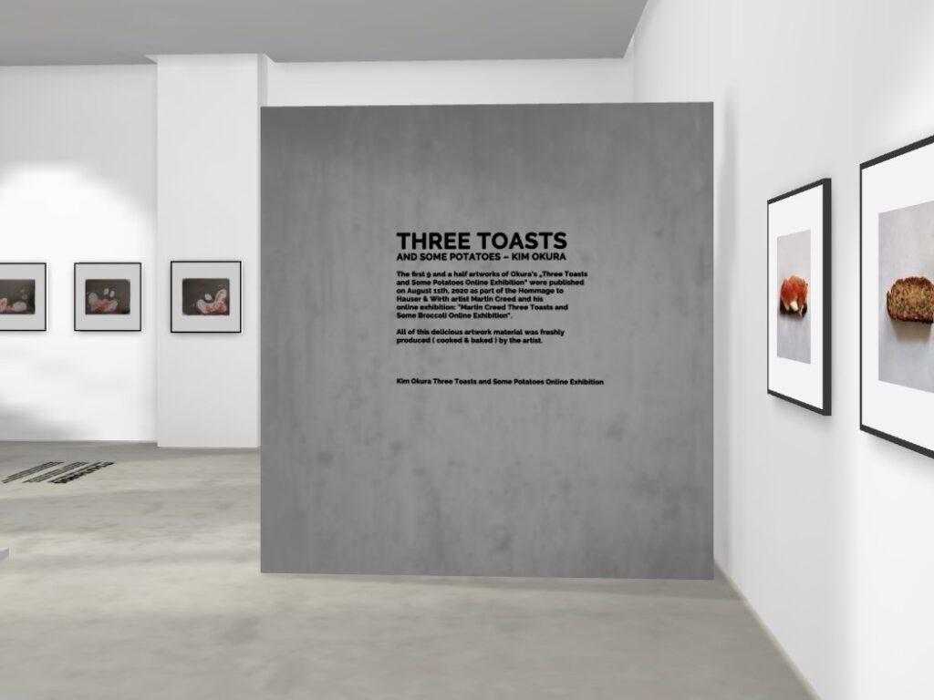 Ausstellung Kim Okura THREE TOASTS Exhibition Sneak Peak