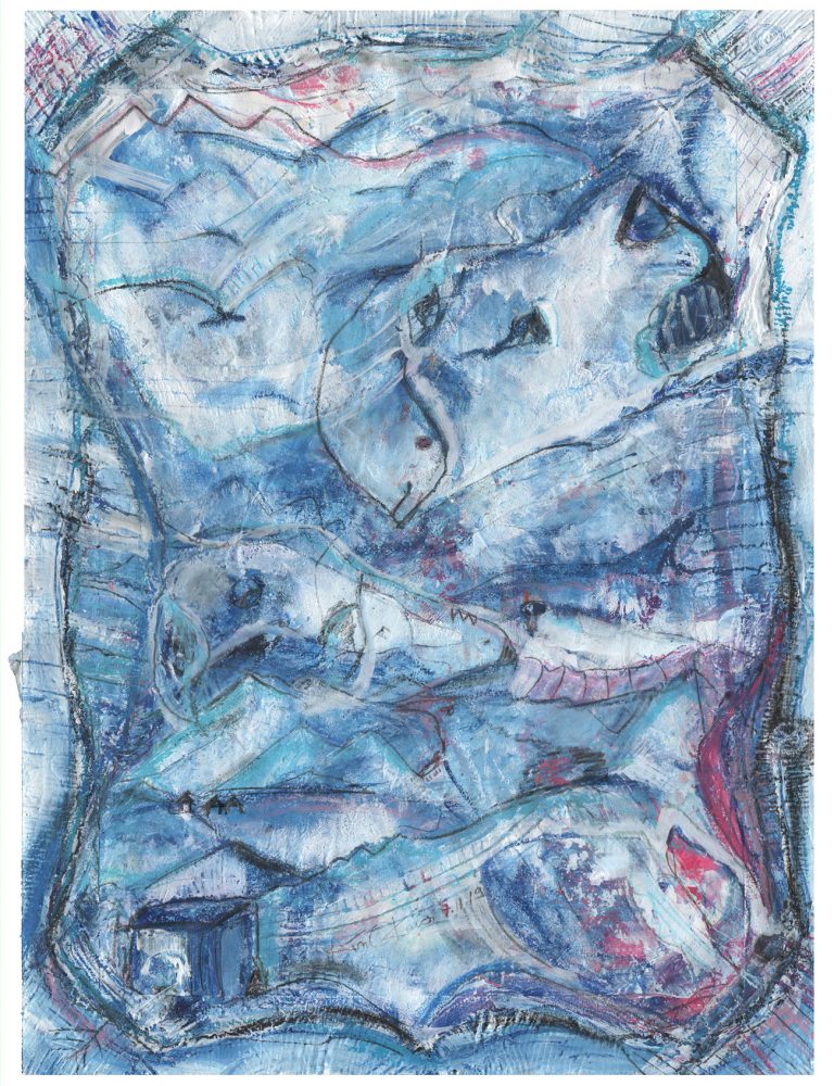 Kim Okura s Versuchskaninchen Nr 47 in Blau