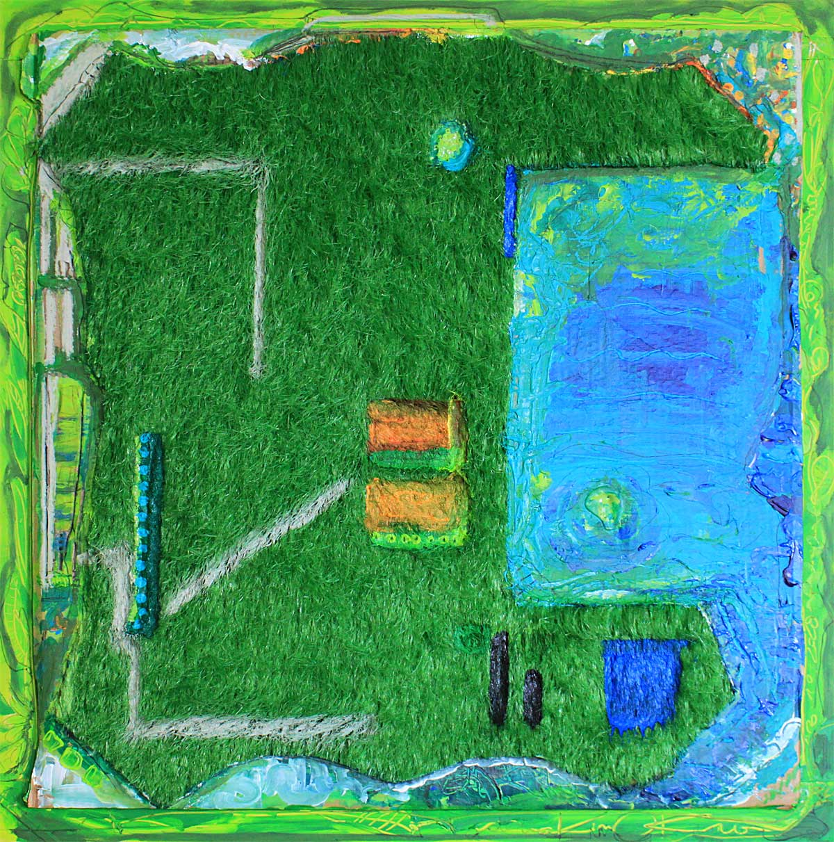 Kleingarten mit Pool GROSS Kim Okura